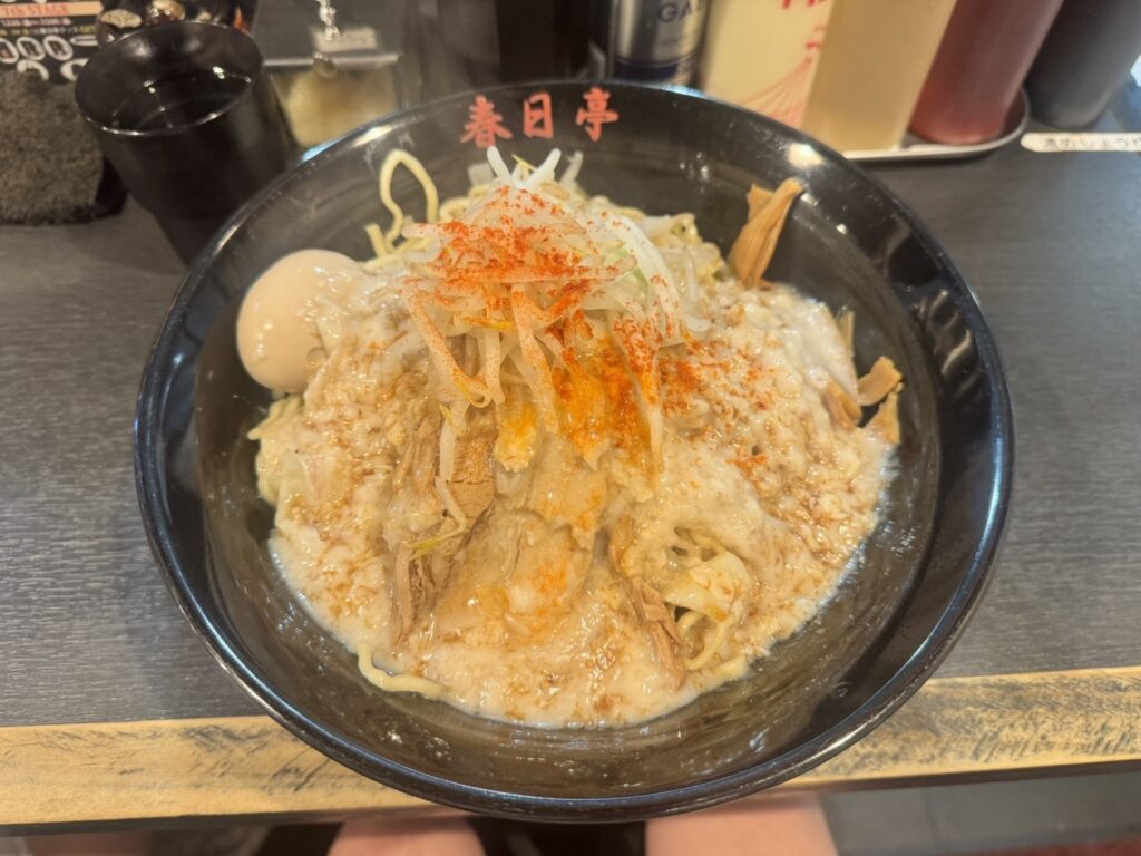 春日亭で注文した油そば