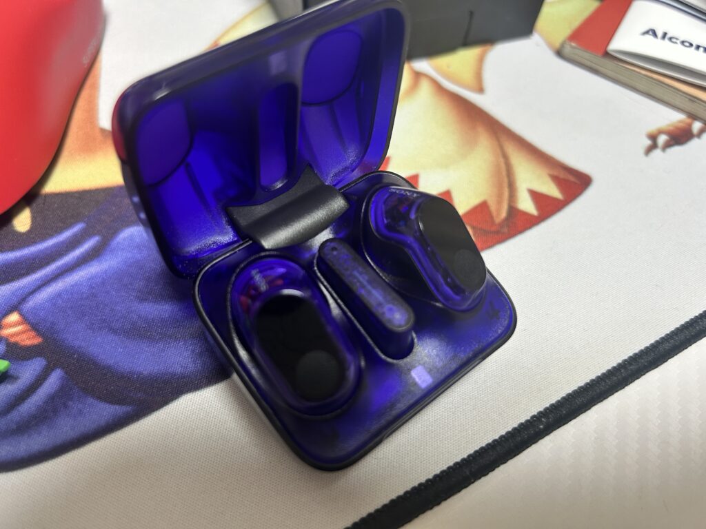 スケルトンデザインのINZONE Buds グラスパープル